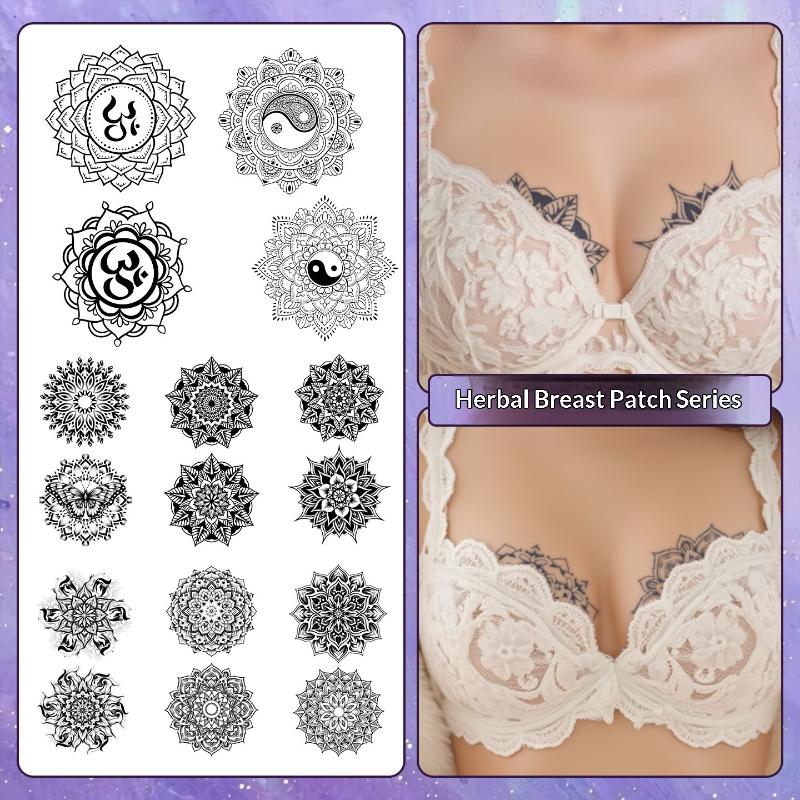 Nipple Cover Pasties - 2/3/6/8 Folhas de Tatuagens Temporárias para