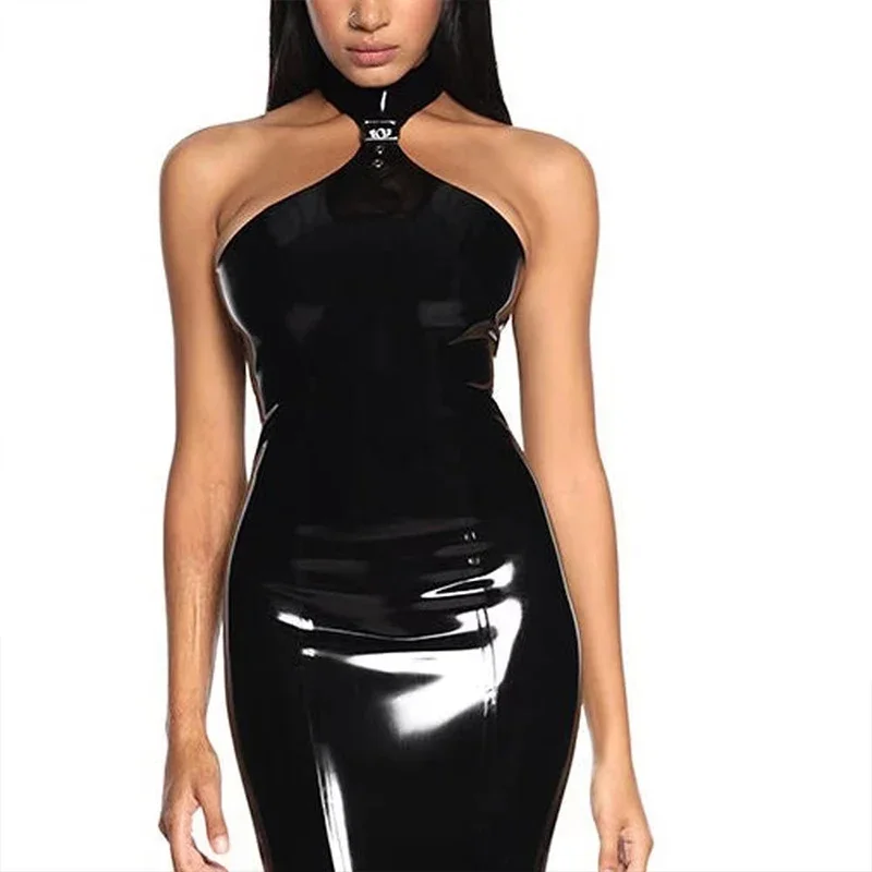 Vestido feminino sexy com gola - Strapless Bra Backless avaliação e preço